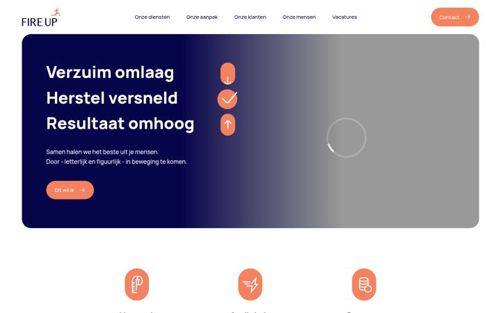 Screenshot of fireup.nu