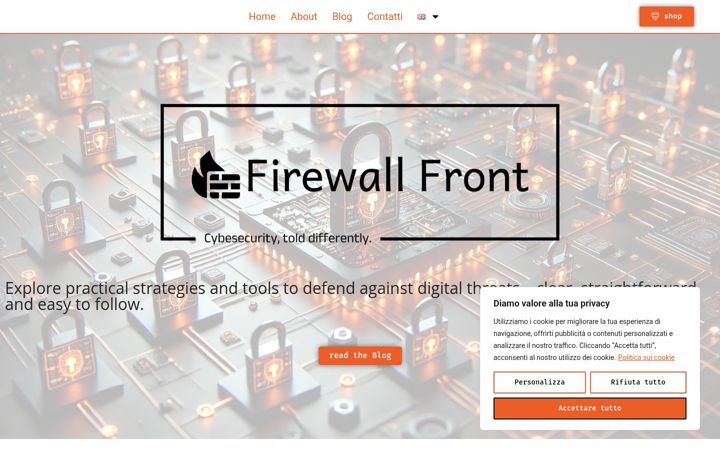 Screenshot di firewallfront.it