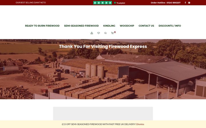 Screenshot ta' firewood-express.co.uk
