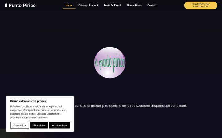 Screenshot of fireworks-italia.it