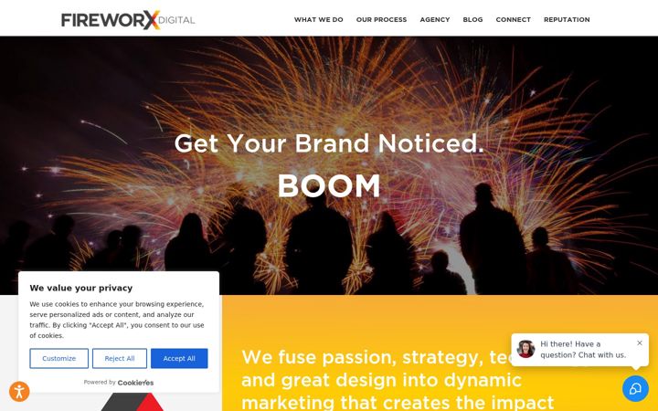 Screenshot of fireworxdigital.com