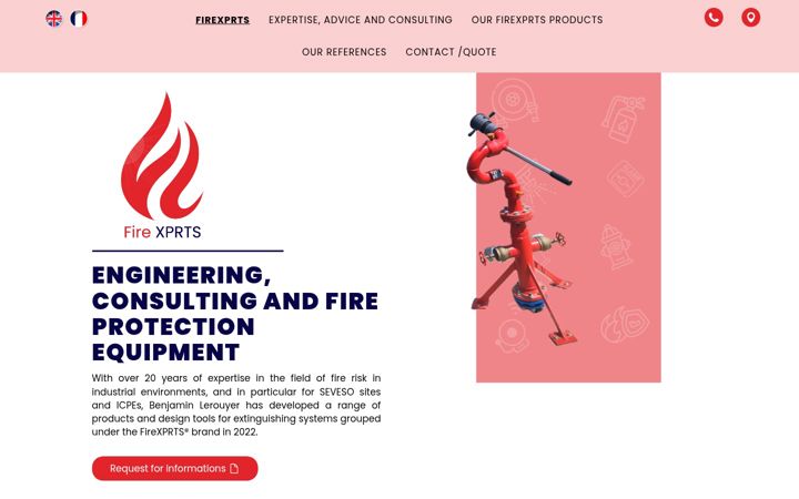 Screenshot of firexprts.eu