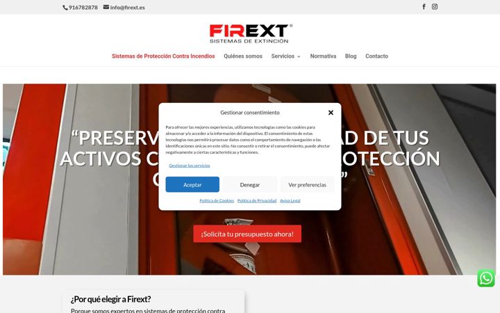 Screenshot του firext.es