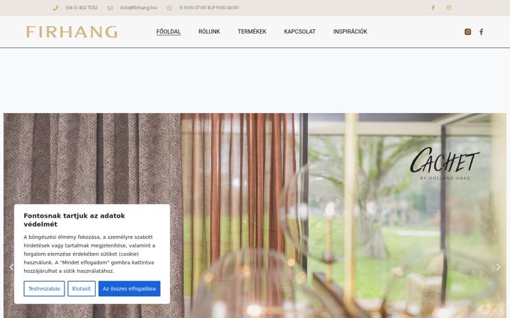 Screenshot of firhang.hu