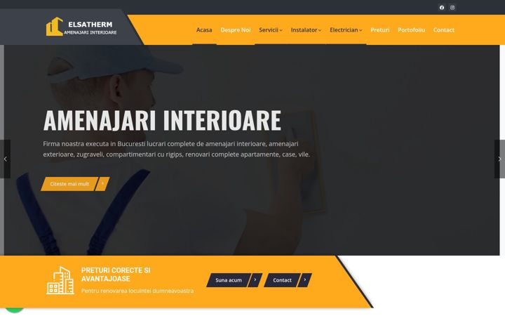 Screenshot of firma-amenajari.ro