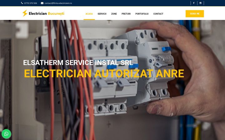 Screenshot of firma-electricieni.ro