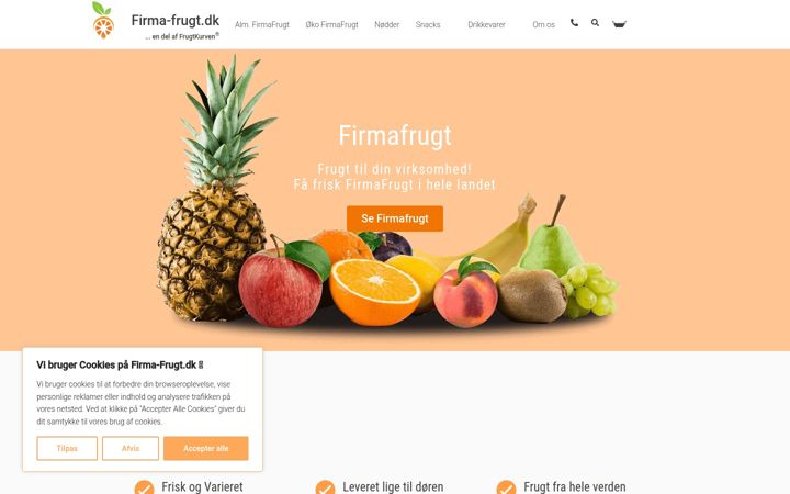 Screenshot of firma-frugt.dk
