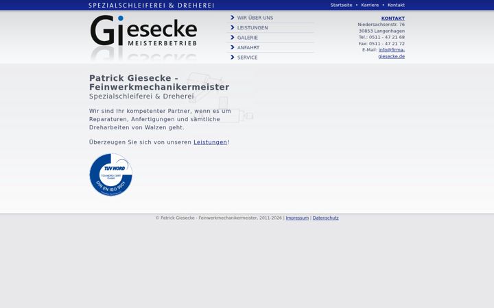 Screenshot di firma-giesecke.de