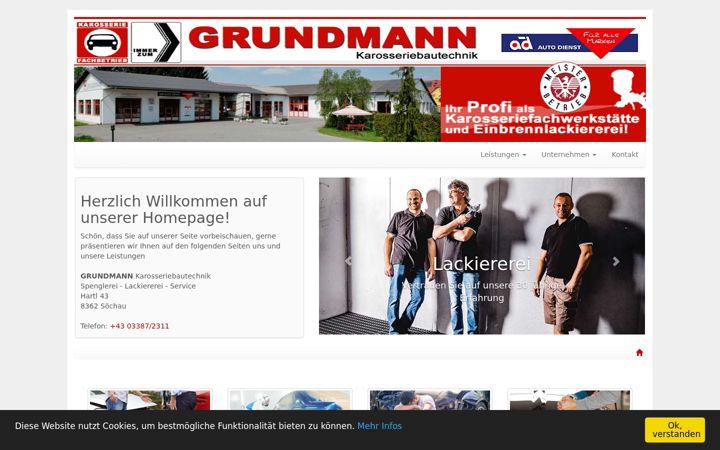 Screenshot of firma-grundmann.at