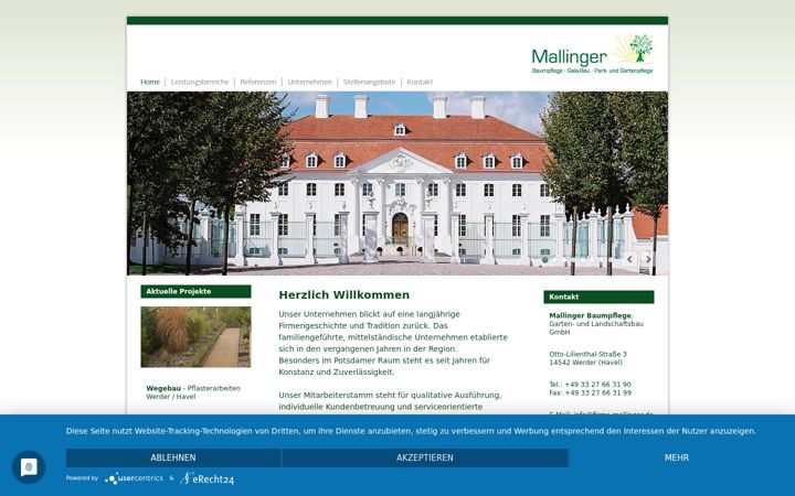 Screenshot of firma-mallinger.de