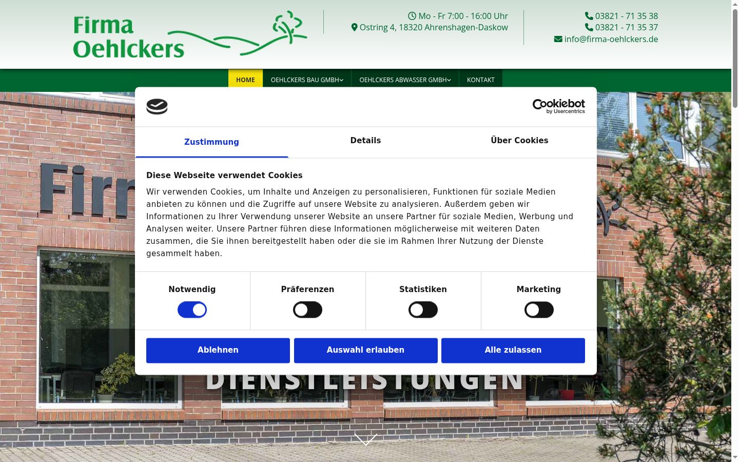 Screenshot tal-banner tal-kunsens muri qabel kwalunkwe interazzjoni