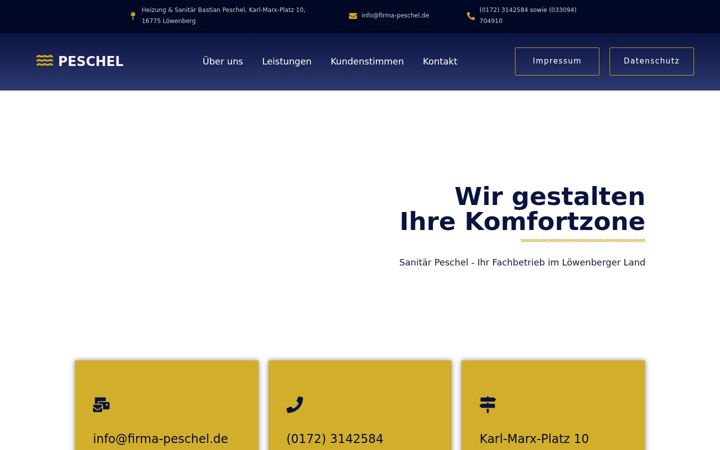 Screenshot di firma-peschel.de