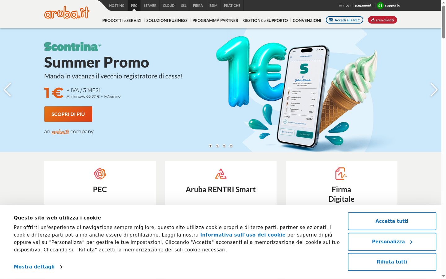 Sutikimo reklamjuostės, rodytos prieš bet kokią sąveiką, ekrano kopija