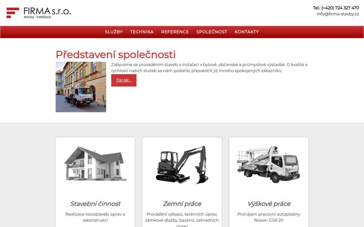 Screenshot of firma-stavby.cz