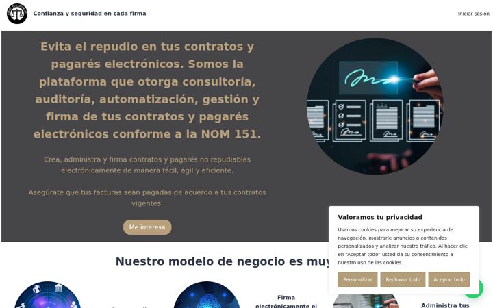 Screenshot of firmacontratos.com.mx