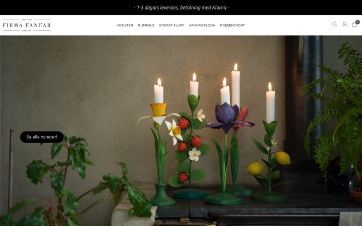 Screenshot of firmafanfar.se