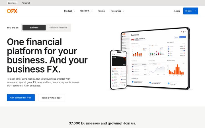 Screenshot of firmafx.ca