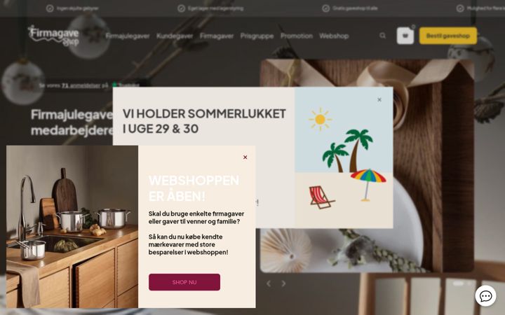 Screenshot of firmagave-shop.dk