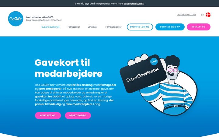 Screenshot of firmagaver.dk