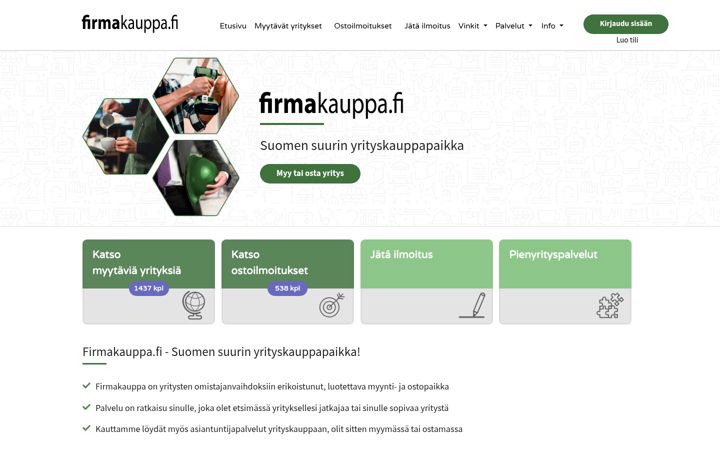 Screenshot of firmakauppa.fi