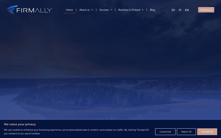 Screenshot of firmally.fi