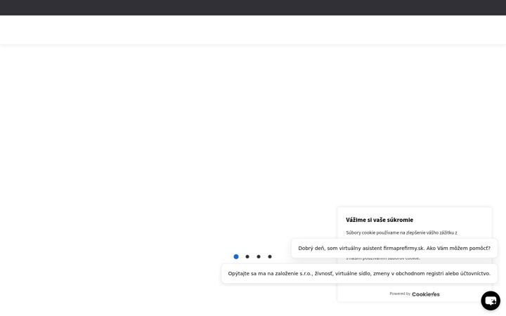 Snímek obrazovky firmaprefirmy.sk