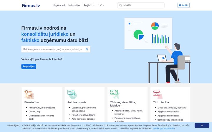 Screenshot of firmas.lv