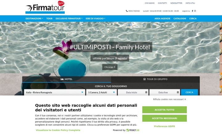 Screenshot di firmatour.it