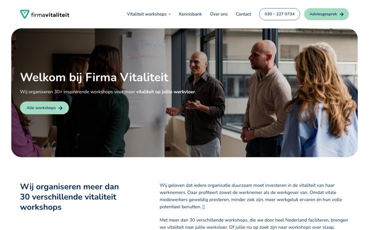 Screenshot of firmavitaliteit.nl
