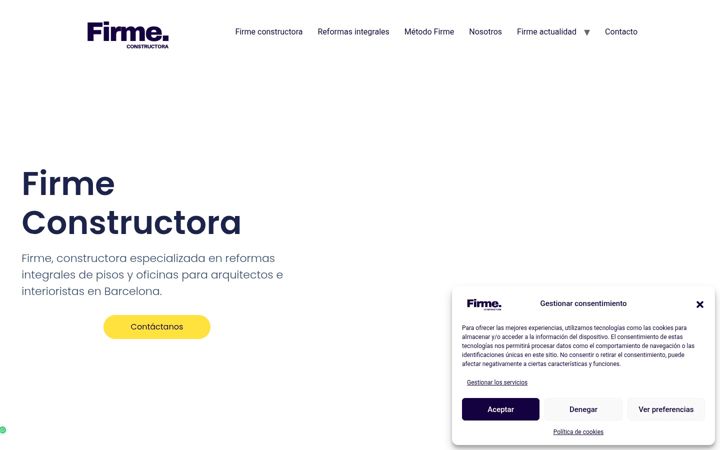 Screenshot of firmeconstructora.com