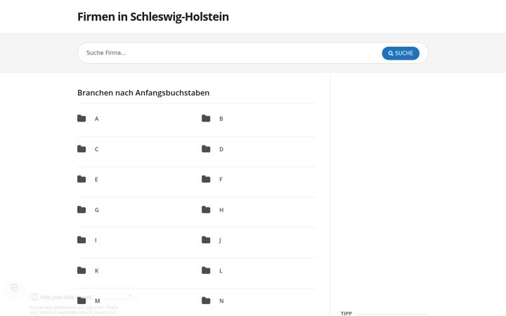 Screenshot of firmen-sh.de