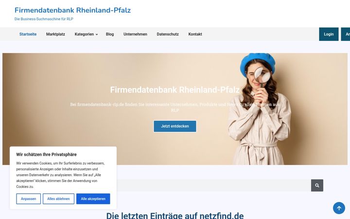 Screenshot of firmendatenbank-rlp.de