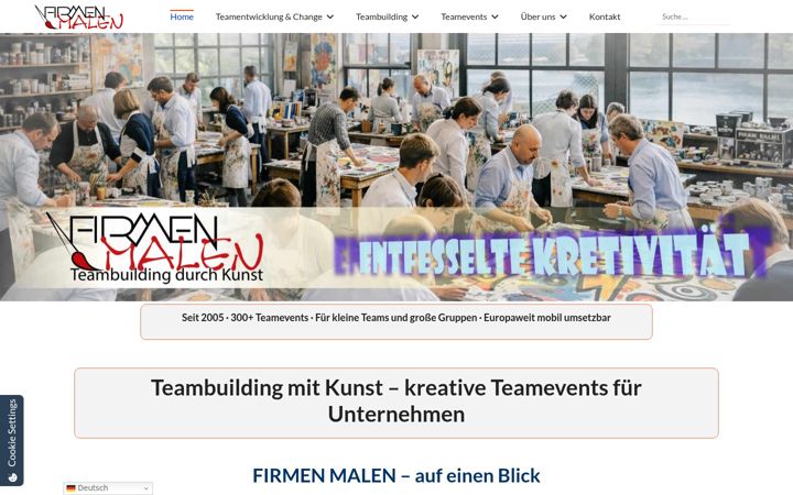 Screenshot of firmenmalen.de