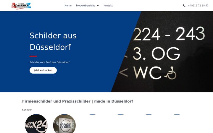 Screenshot of firmenschilder-praxisschilder.de