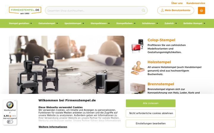 Screenshot of firmenstempel.de