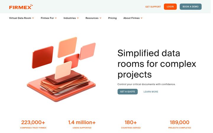 Screenshot of firmex.com