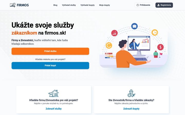 Screenshot of firmos.sk
