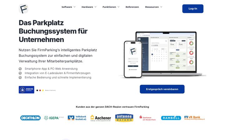 Screenshot of firmparking.de