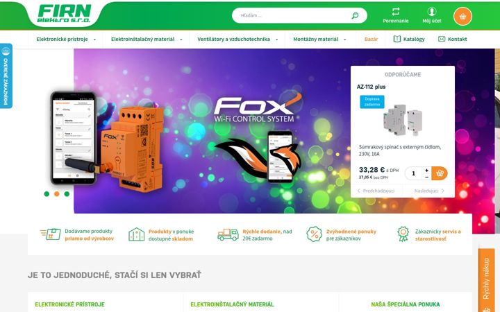 Screenshot of firn.sk
