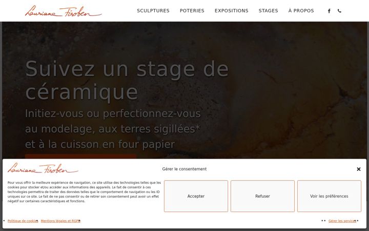 Screenshot of firoben-ceramique.fr