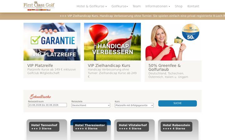 Screenshot of first-class-golf.com