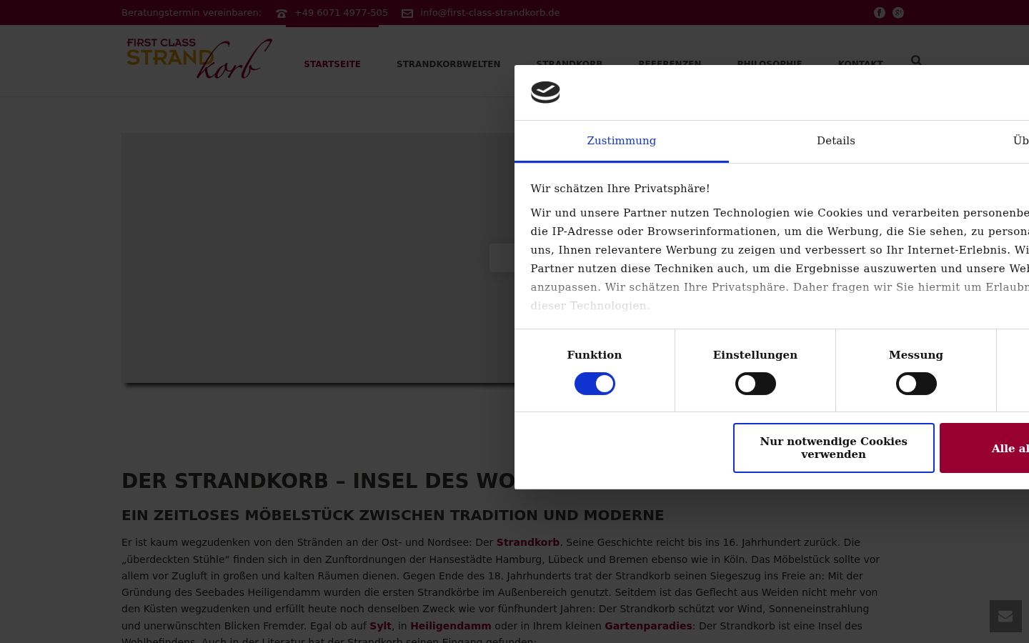 Snímka obrazovky banera súhlasu zobrazeného pred akoukoľvek interakciou