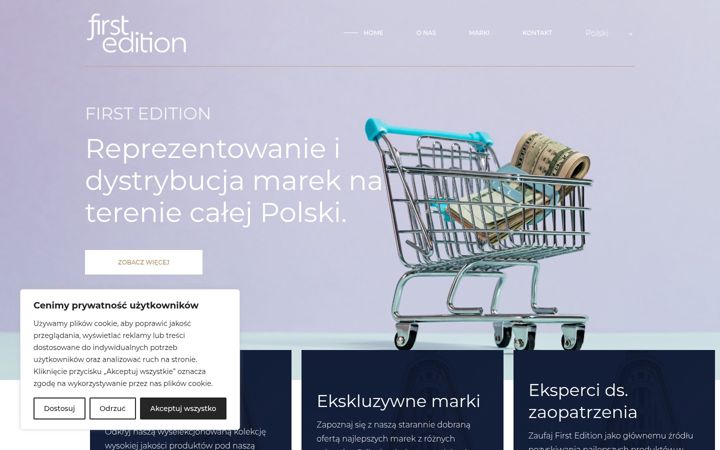 Screenshot of first-edition.pl