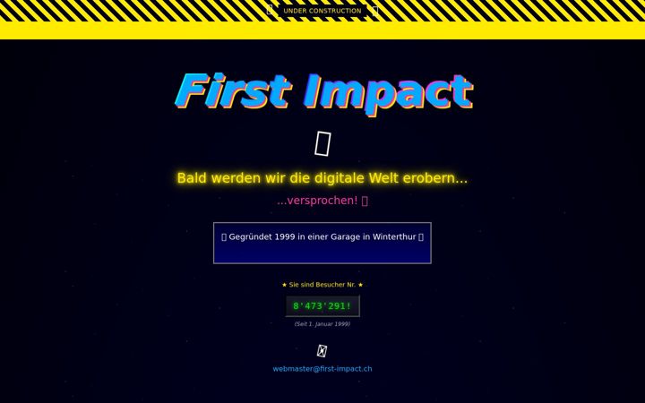 Screenshot of first-impact.ch