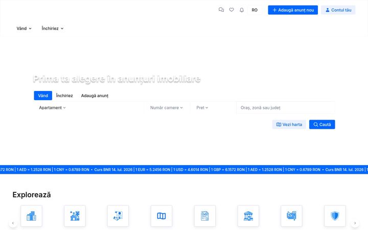 Screenshot of first.ro