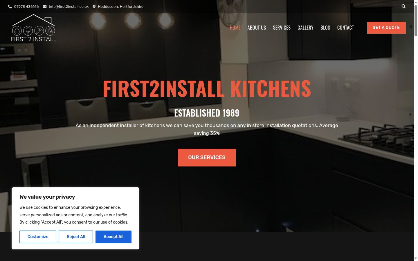 Screenshot tal-banner tal-kunsens muri qabel kwalunkwe interazzjoni