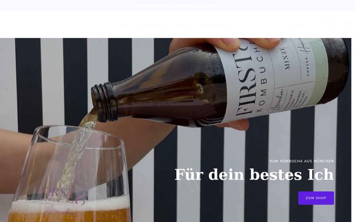 Screenshot of first8kombucha.de