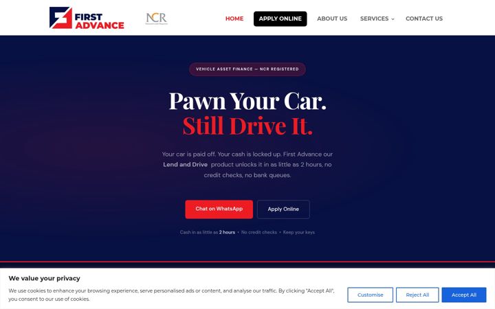 Képernyőkép: firstadvance.co.za