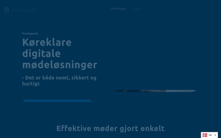 Screenshot of firstagenda.com