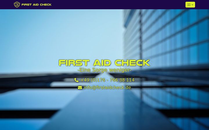 Screenshot of firstaidcheck.de